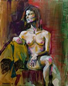 Di Sitting Nude shown at Water Street Studios Spring Show 2010