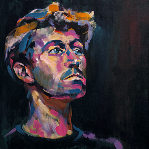 Portrait of Andrew exhibited at smArt Gallery in Chicago, Illinois