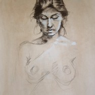 Emotion, 18x24, Charcoal on Paper, June 2011