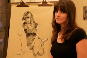 Valaree with her Drawing