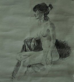 Jordan, Charcoal on Paper