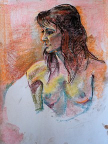 Jordan, Soft Pastel on Paper